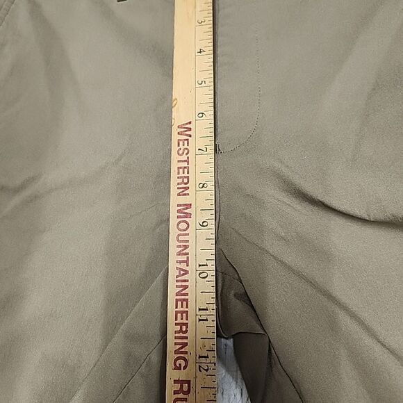 Lauren Ralph Lauren Black Label Khaki Capri Pants Flat Front Stretch Sz 20R/W30 - Picture 9 of 12